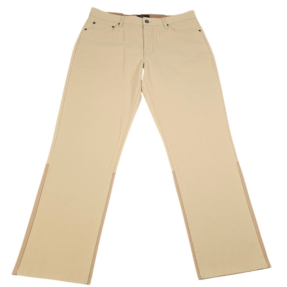 Frye Camber Straight Leg Pants Tan Beige Cotton Blend FMS9BWP01 Men's Size 34